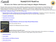 Tablet Screenshot of mathquest.carroll.edu